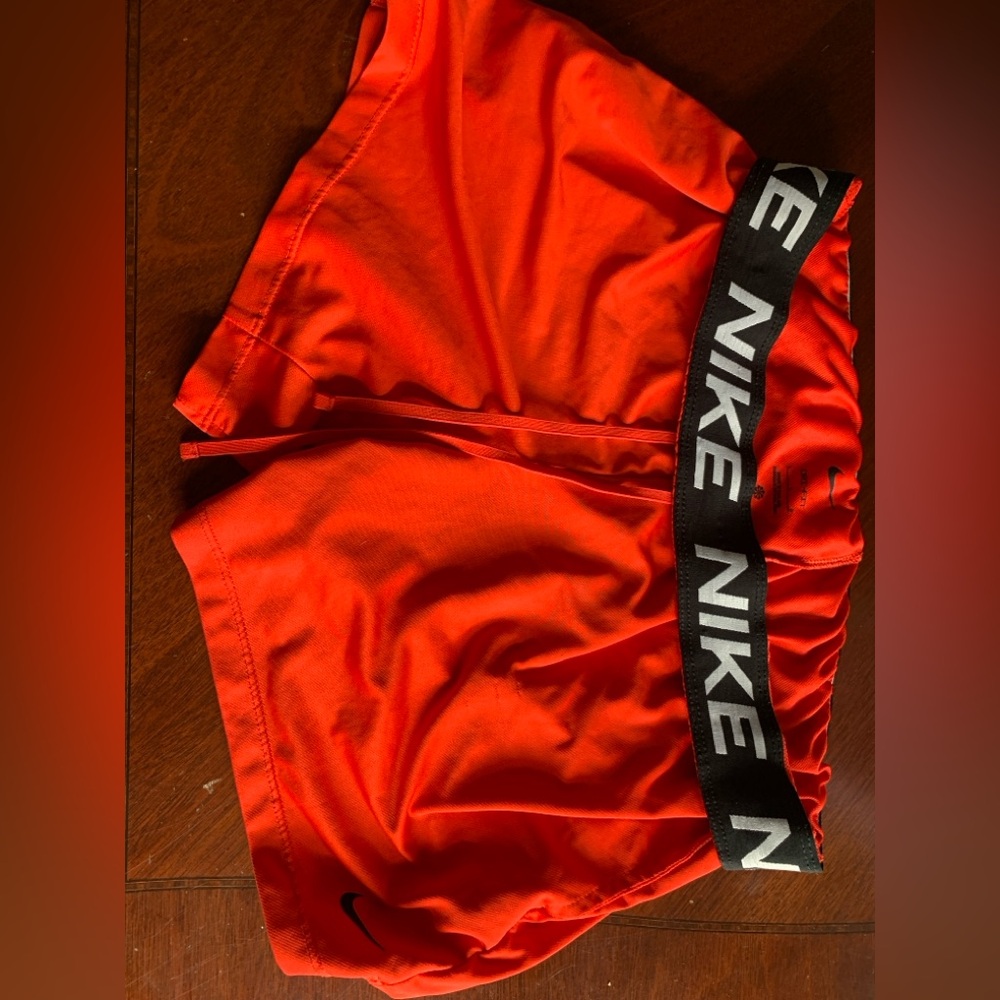Nike Vibrant Orange Athletic Shorts